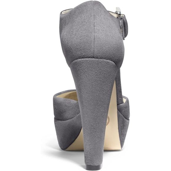 Michael Michael Kors Haven Ankle Strap Dark Slate Suede Platform SZ 10M:NWOT - Picture 13 of 16